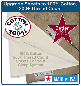 100% Cotton 200+ Thread Count Sheets