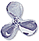 Large Silver Propeller Post