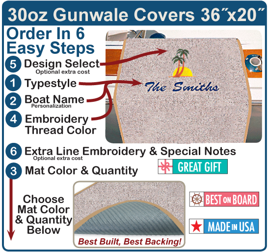 30oz Berber Gunnel Cover 20x36