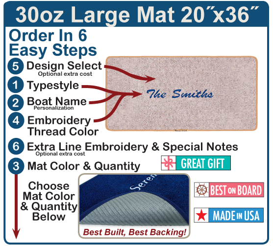 Large Berber 30oz Large Mat 20x36