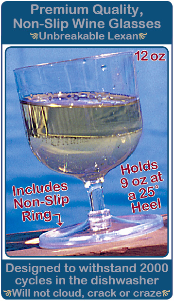 Nonskid Wine Glasses