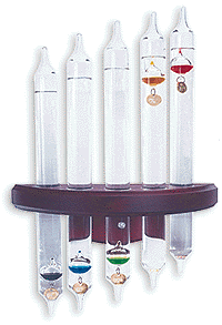 Galileo 5 Cylinder Thermometer