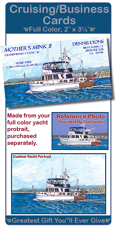 Cruising Cards with Custom Yacht Portrait