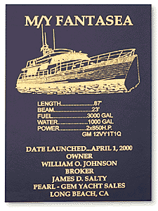 Yacht Commission Plaque