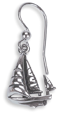 Sterling Silver Yawl Earrings