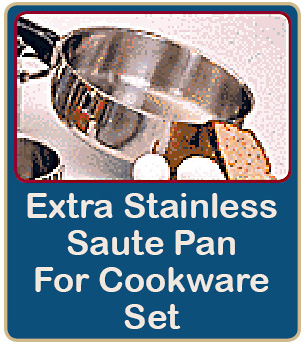 Extra Stainless Steel Saute Pan