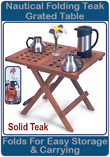 Rectangular Nautical Folding Table