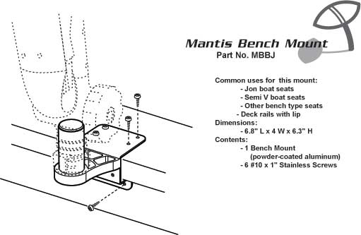Mantis Bench/Jon Boat Mount