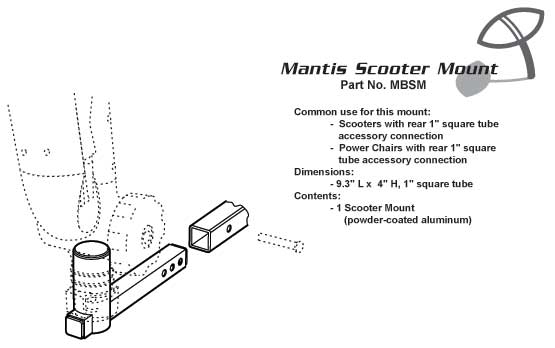 Mantis Scooter Tube Mount