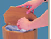 Click Here to Order Teak Trashcans and Compactors