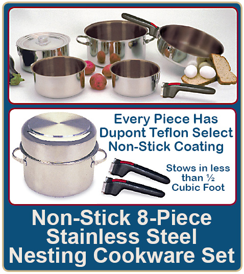 Non-Stick Cookware Set 10-Piece NEW includes cover for stock pot & 9 1/2 saute Pan