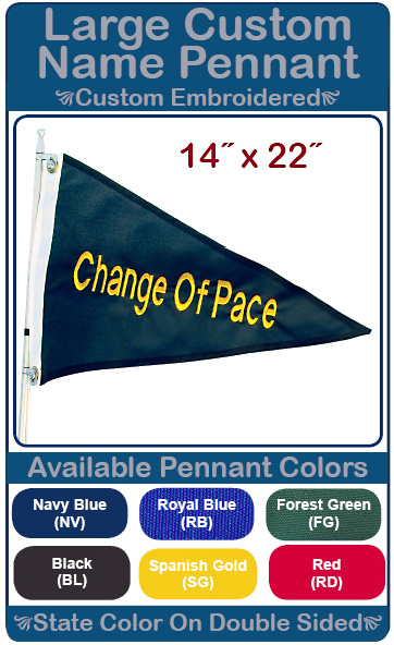 Large Custom Name Pennant