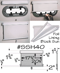 Boat Shade 17 5/8W X 20L