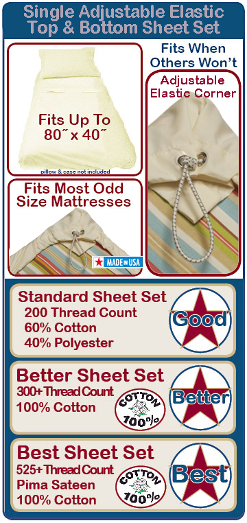 Single Top & Bottom Sheet Set