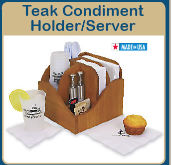 Click Here to Order Windproof Teak Cup & Napkin Server