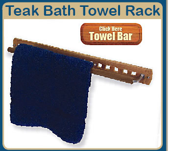 Click Here to Order Teak Bath Towel Rack