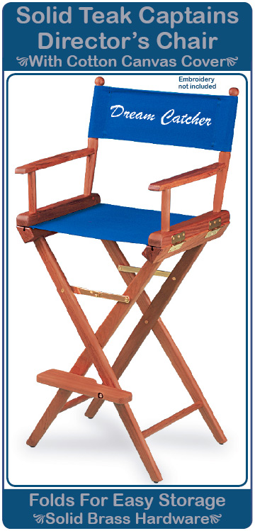 Teak store captains chair