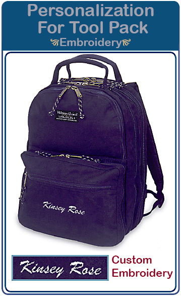Personalization Tool Back Pack