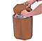 Teak Trash Can