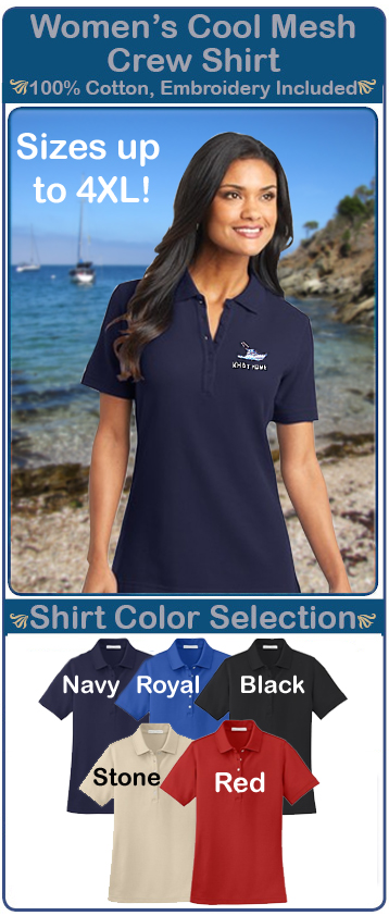 Women's Personalized Cool Mesh 100% Cotton Crew Shirt