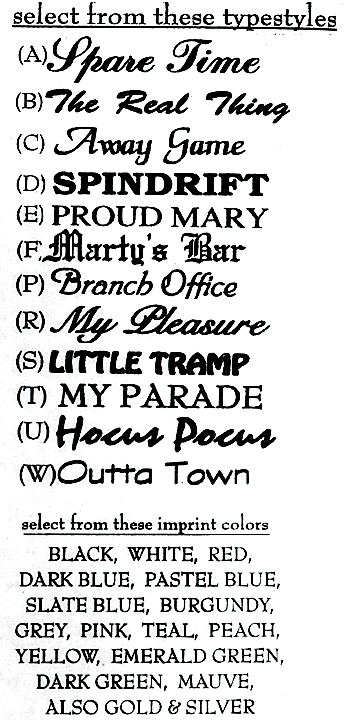 TYPE FOR DISPOSABLE GLASSES